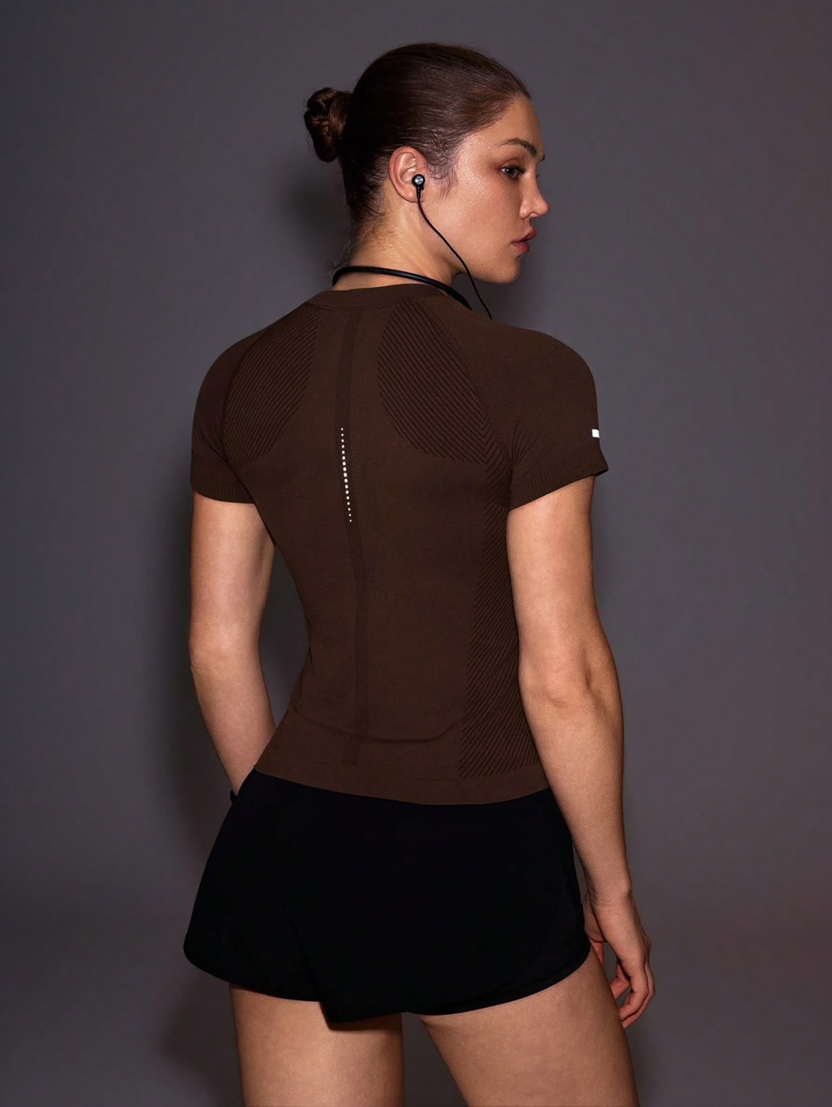 Powerista Camiseta Esportiva Feminina com Estampa de Letras, Manga Curta Raglan, Sem…